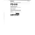 SONY FD-510 Owner's Manual cover photo