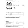 PIONEER DV-515/WY Service Manual cover photo
