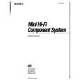 SONY MHC-610 Owner's Manual cover photo