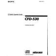 SONY CFD-530 Owner's Manual cover photo