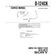 SONY D-124CK Service Manual cover photo