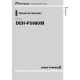 PIONEER DEH-P5980IB/XF/BR Owner's Manual cover photo
