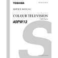 TOSHIBA 40PW13 Service Manual cover photo