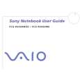 SONY PCG-R600HMKD VAIO Owner's Manual cover photo