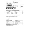 PIONEER F204RDS Service Manual cover photo