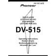 PIONEER DV515 Owner's Manual cover photo
