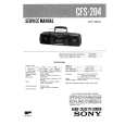 SONY CFS204 Service Manual cover photo