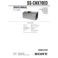 SONY SSCNX70ED Service Manual cover photo