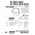 SONY KP53V16 Service Manual cover photo