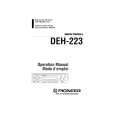 PIONEER DEH223 Owner's Manual cover photo