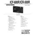 SONY ICR500R Service Manual cover photo