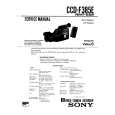 SONY CCDF385E Service Manual cover photo