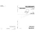 SONY PCGSR5K Owner's Manual cover photo