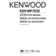 KENWOOD KDV-MP7032 Owner's Manual cover photo