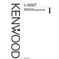 KENWOOD L-1000T Owner's Manual cover photo