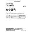 PIONEER A705R Service Manual cover photo