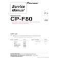 PIONEER CP-F80/SXTW/EW5 Service Manual cover photo
