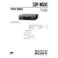 SONY CDPN500 Service Manual cover photo