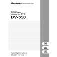 PIONEER DV-550 Owner's Manual cover photo