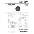 SONY XSF1322 Service Manual cover photo