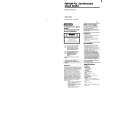 SONY ICF-C713 Owner's Manual cover photo