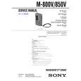 SONY M850V Service Manual cover photo