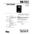 SONY WM-FX52 Service Manual cover photo