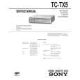 SONY TCTX5 Service Manual cover photo