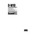 SANSUI D-W10 Owner's Manual cover photo