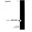 SONY RMOS550 Owner's Manual cover photo