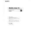 SONY XTL-750W Owner's Manual cover photo