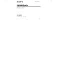 SONY ICF-B200 Owner's Manual cover photo