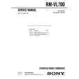 SONY RMVL700 Service Manual cover photo