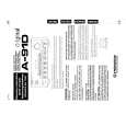 PIONEER A-91D Owner's Manual cover photo