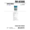 SONY RMAV3000 Service Manual cover photo