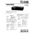 SONY TC-K490 Service Manual cover photo