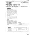 KENWOOD KC-207 Owner's Manual cover photo