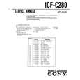 SONY ICF-C280 Service Manual cover photo