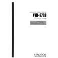 KENWOOD KVR-970B Owner's Manual cover photo