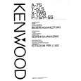KENWOOD X7WS Owner's Manual cover photo