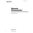SONY RM-LG112 Owner's Manual cover photo