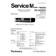 TECHNICS RSM235X Service Manual cover photo