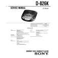 SONY D-826K Service Manual cover photo