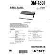 SONY XM4301 Service Manual cover photo