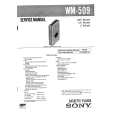 SONY WM509 Service Manual cover photo