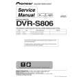 PIONEER DVRS806 Service Manual cover photo