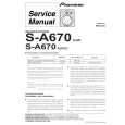 PIONEER S-A670/XJI/E Service Manual cover photo