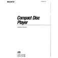 SONY CDP-C312M Owner's Manual cover photo