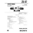 SONY ZSX7 Service Manual cover photo
