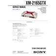 SONY XM2165GTX Service Manual cover photo
